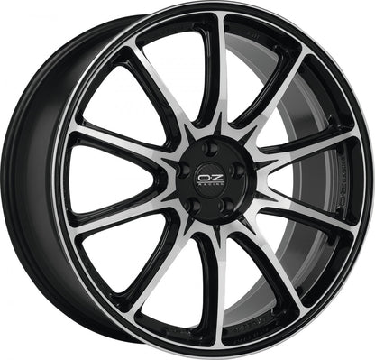 OZ Hyper XT HLT gloss black diamond cut Alufelge 11x22 Zoll ET38 LK 5x120 ML79
