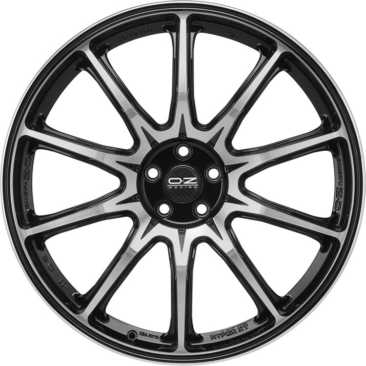 OZ Hyper XT HLT gloss black diamond cut Alufelge 10.5x22 Zoll ET53 LK 5x114.3 ML67.04 – Bild 2