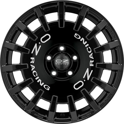 OZ Rally Racing gloss black Alufelge 7x17 Zoll ET45 LK 4x100 ML68 – Bild 2