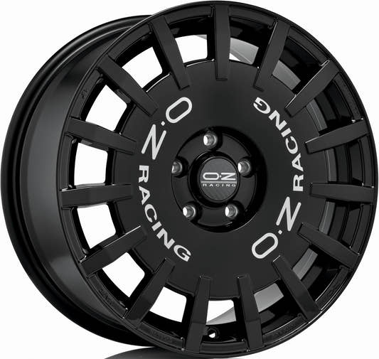 OZ Rally Racing gloss black Alufelge 7x17 Zoll ET35 LK 5x100 ML68