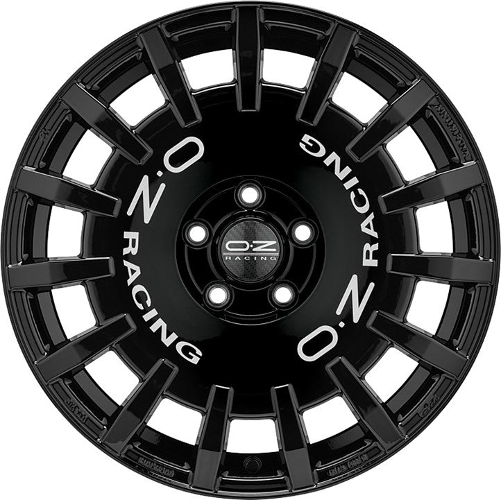 OZ Rally Racing gloss black Alufelge 8x19 Zoll ET45 LK 5x112 ML75 – Bild 2