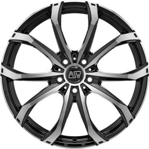 MSW 48 gloss black full polished Alufelge 7.5x17 Zoll ET50 LK 5x120 ML65.06 – Bild 2