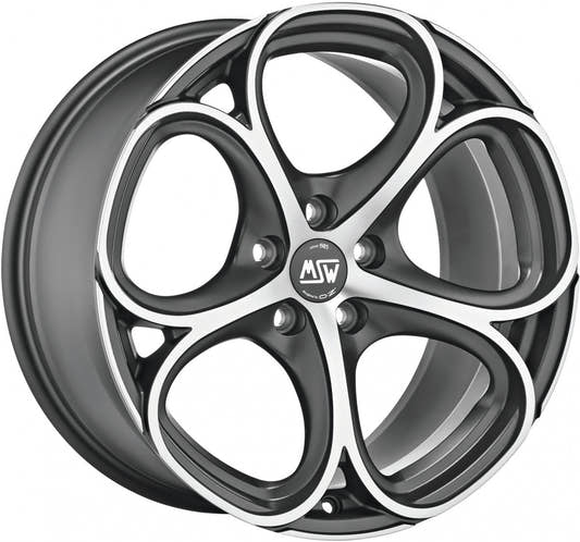 MSW 82 gun metal poliert Alufelge 8x18 Zoll ET30 LK 5x110 ML65.06