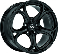 MSW 82 gloss black Alufelge 8x18 Zoll ET35 LK 5x112 ML73.1