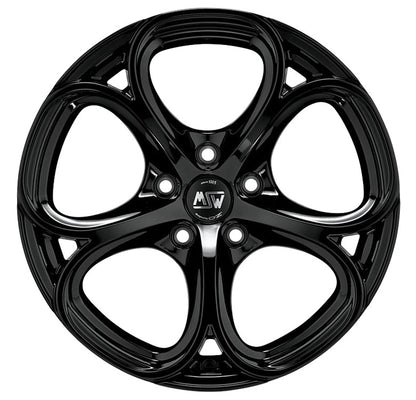 MSW 82 gloss black Alufelge 8x18 Zoll ET35 LK 5x112 ML73.1 – Bild 2
