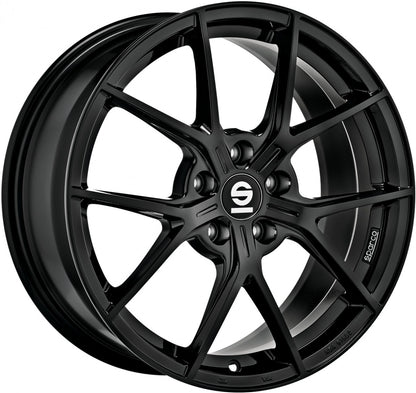 Sparco Podio gloss black Alufelge 8x18 Zoll ET45 LK 5x100 ML63.3