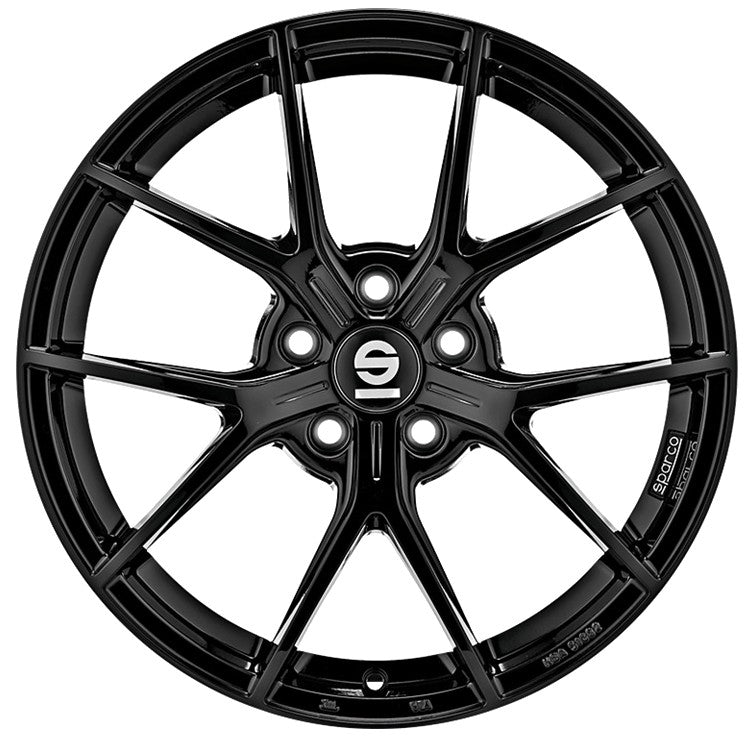 Sparco Podio gloss black Alufelge 8x18 Zoll ET45 LK 5x100 ML63.3 – Bild 2