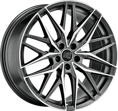 MSW 50 gun metal poliert Alufelge 10.5x21 Zoll ET43 LK 5x112 ML66.56