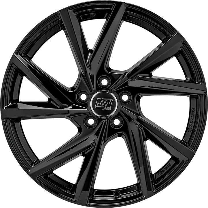 MSW 80/5 gloss black Alufelge 7x17 Zoll ET53 LK 5x114.3 ML67.1 – Bild 2