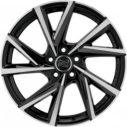 MSW 80/5 gloss black full polished Alufelge 6.5x16 Zoll ET46 LK 5x112 ML57.06 – Bild 2