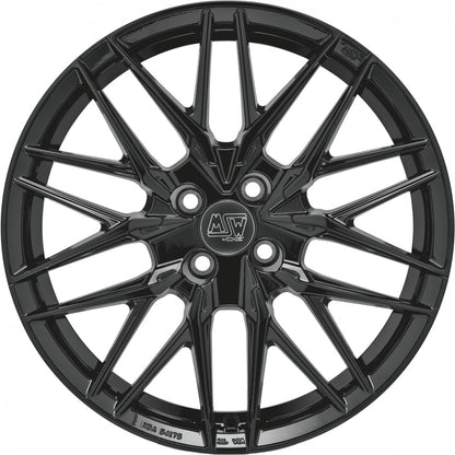 MSW 50/4 gloss black Alufelge 7.5x18 Zoll ET25 LK 4x108 ML65.06 – Bild 2