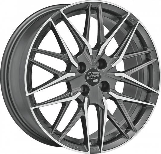 MSW 50/4 gun metal poliert Alufelge 7.5x18 Zoll ET37 LK 4x108 ML65.06