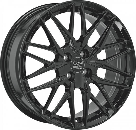 MSW 50/4 gloss black Alufelge 7.5x18 Zoll ET37 LK 4x108 ML65.06
