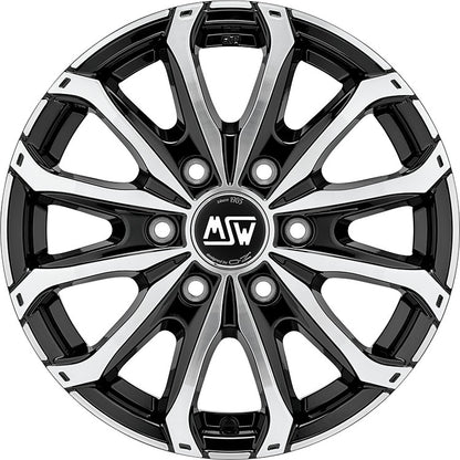MSW 48 Van gloss black full polished Alufelge 7.5x18 Zoll ET53 LK 5x118 ML71.1 – Bild 6