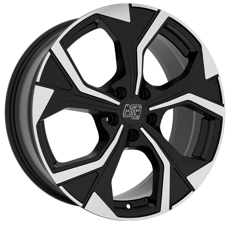MSW 43 gloss black full polished Alufelge 8x19 Zoll ET40 LK 5x108 ML73.1