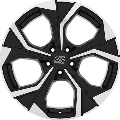 MSW 43 gloss black full polished Alufelge 8x19 Zoll ET40 LK 5x108 ML73.1 – Bild 2