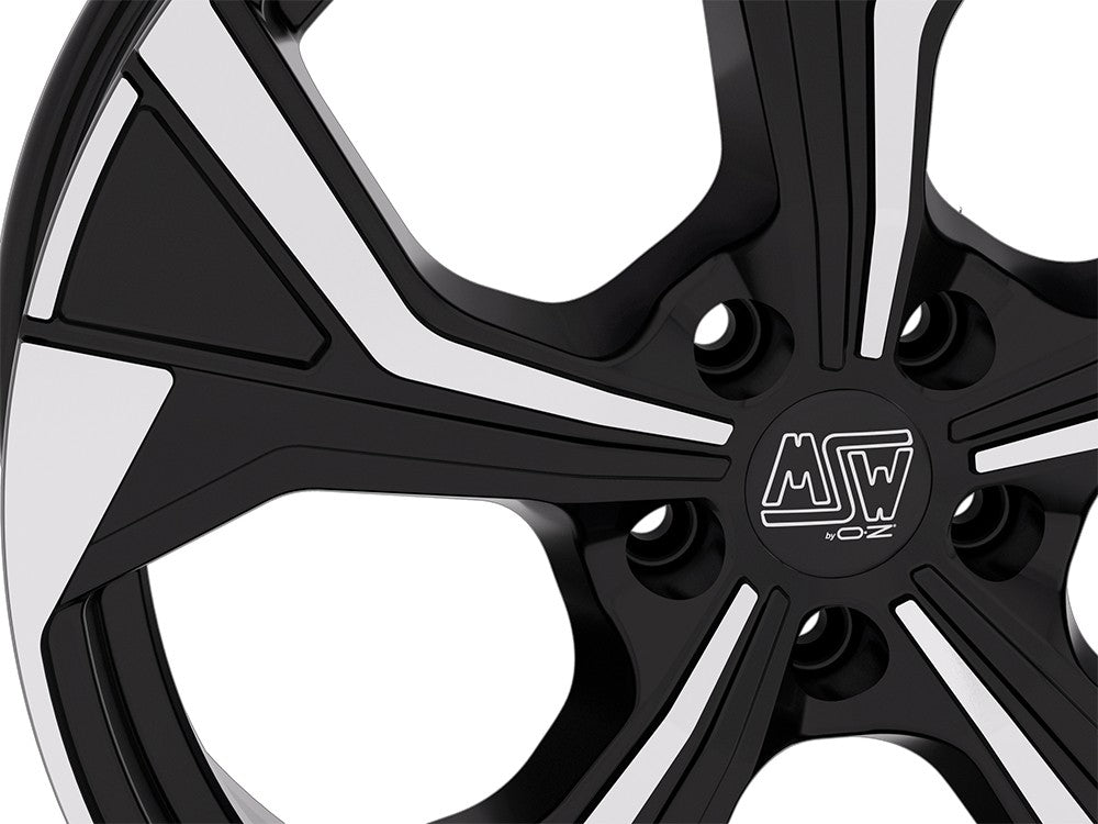 MSW 43 gloss black full polished Alufelge 8x19 Zoll ET40 LK 5x108 ML73.1 – Bild 3