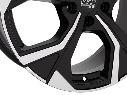 MSW 43 gloss black full polished Alufelge 8x19 Zoll ET40 LK 5x108 ML73.1 – Bild 4