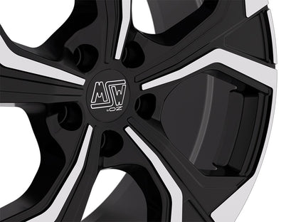 MSW 43 gloss black full polished Alufelge 8x19 Zoll ET40 LK 5x108 ML73.1 – Bild 5