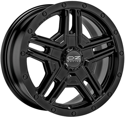 OZ Rally Adventure matt black + rivets Alufelge 8x17 Zoll ET40 LK 5x114.3 ML79