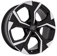 MSW 43 gloss black full polished Alufelge 8x20 Zoll ET40 LK 5x114.3 ML66.1