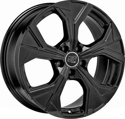 MSW 43 gloss black Alufelge 8x19 Zoll ET45 LK 5x112 ML73.1