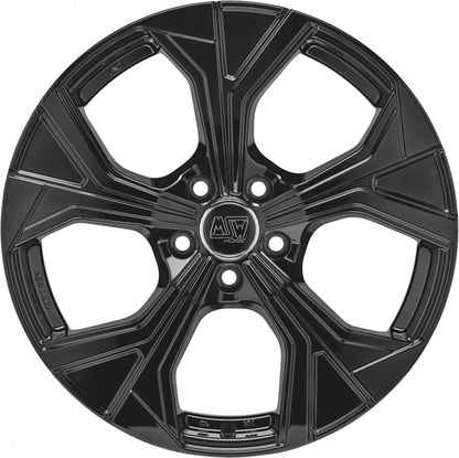 MSW 43 gloss black Alufelge 8x19 Zoll ET45 LK 5x112 ML73.1 – Bild 2