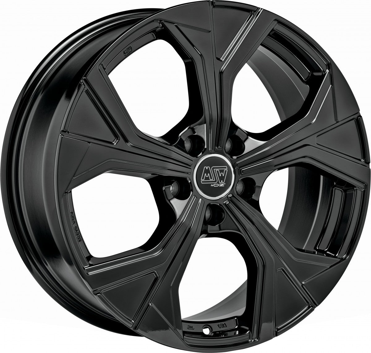 MSW 43 gloss black Alufelge 7x19 Zoll ET34 LK 5x112 ML66.56