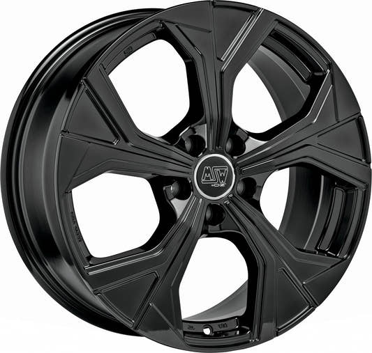 MSW 43 gloss black Alufelge 7.5x18 Zoll ET42 LK 5x112 ML57.06