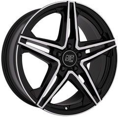 MSW 31 gloss black full polished Alufelge 8x19 Zoll ET19 LK 5x112 ML73.1