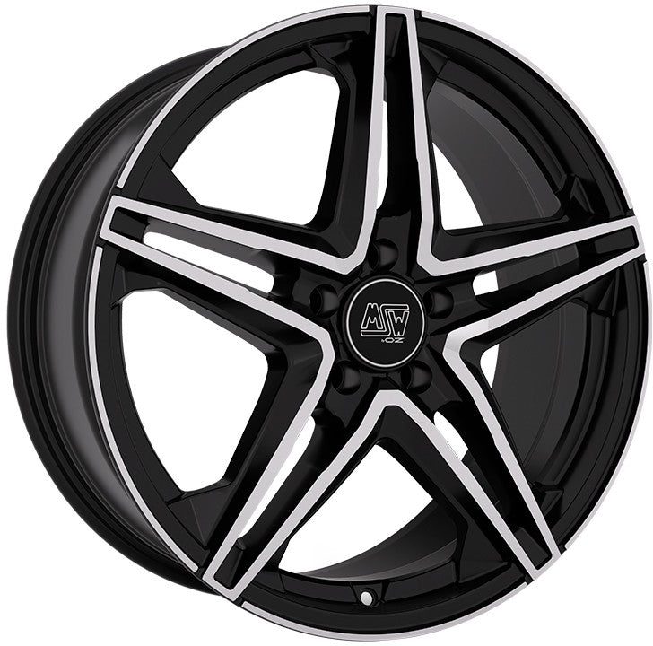 MSW 31 gloss black full polished Alufelge 8.5x19 Zoll ET43 LK 5x112 ML73.1