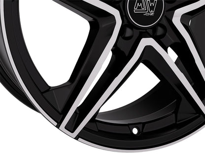 MSW 31 gloss black full polished Alufelge 8.5x19 Zoll ET43 LK 5x112 ML73.1 – Bild 3