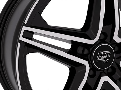 MSW 31 gloss black full polished Alufelge 8.5x19 Zoll ET43 LK 5x112 ML73.1 – Bild 4
