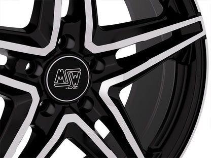 MSW 31 gloss black full polished Alufelge 8.5x19 Zoll ET43 LK 5x112 ML73.1 – Bild 5