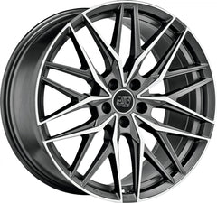 MSW 50 gun metal poliert Alufelge 9.5x22 Zoll ET49 LK 5x120 ML72.56