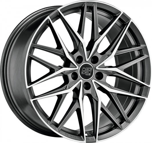 MSW 50 gun metal poliert Alufelge 10.5x22 Zoll ET18 LK 5x112 ML66.56