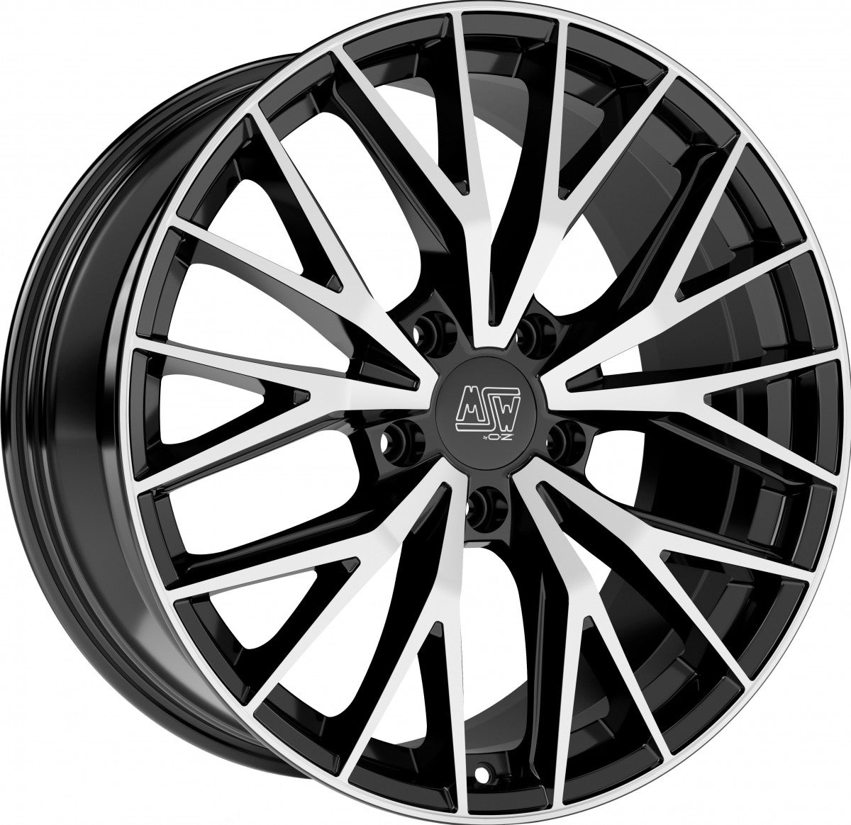 MSW 44 gloss black full polished Alufelge 10x20 Zoll ET26 LK 5x112 ML73.1