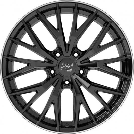 MSW 44 gloss black diamond lip Alufelge 10x20 Zoll ET40 LK 5x112 ML73.1 – Bild 2