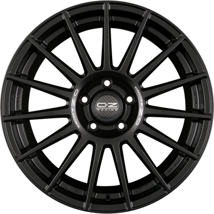 OZ Superturismo Dakar Matt Black + Silver Lettering Alufelge 9x22 Zoll ET42 LK 5x108 ML75