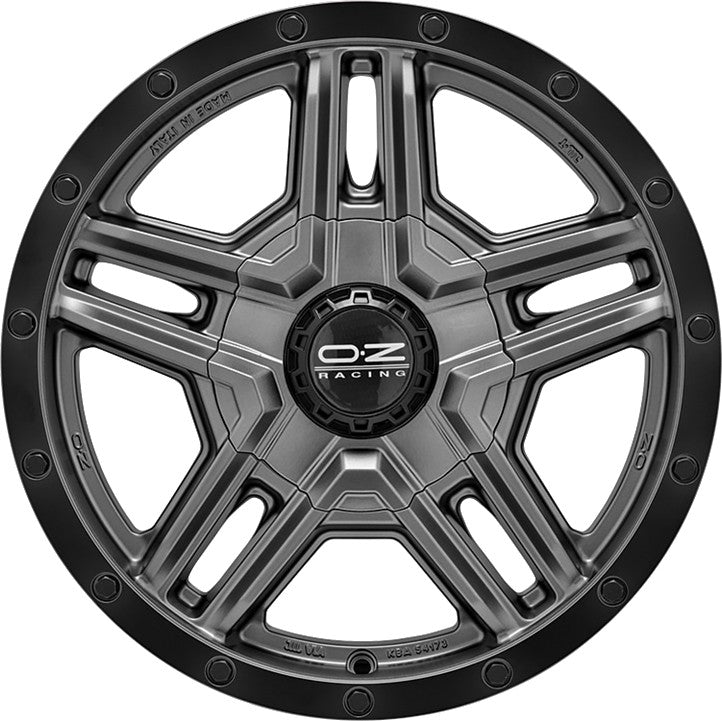 OZ Rally Adventure matt graphite black lip + rivets Alufelge 8x17 Zoll ET0 LK 5x127 ML71.6 – Bild 2
