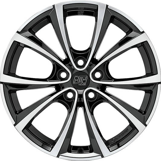 MSW 27 T gloss black full polished Alufelge 10.5x19 Zoll ET45 LK 5x120 ML64.12 – Bild 2