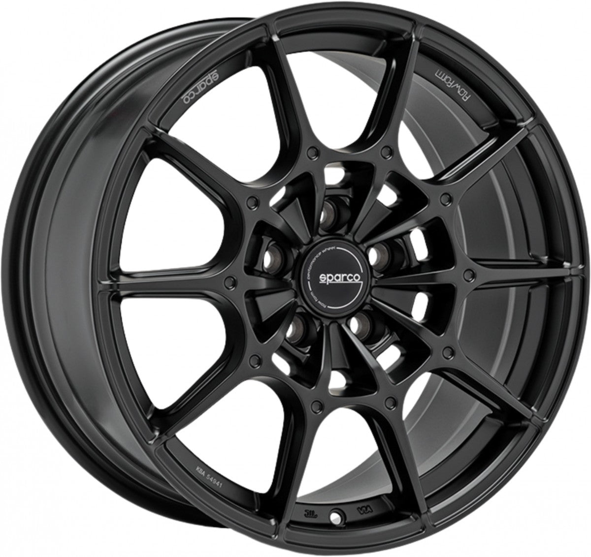 Sparco FF2 matt black Alufelge 7.5x18 Zoll ET45 LK 5x100 ML63.3