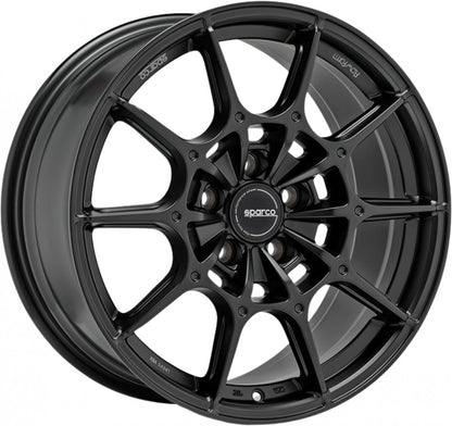 Sparco FF2 matt black Alufelge 7.5x18 Zoll ET45 LK 5x100 ML63.3