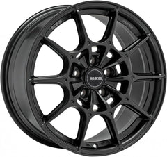 Sparco FF2 matt black Alufelge 8x18 Zoll ET40 LK 5x114.3 ML73.1