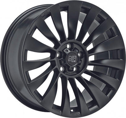 MSW 37 T matt black Alufelge 9.5x19 Zoll ET45 LK 5x114.3 ML64.12