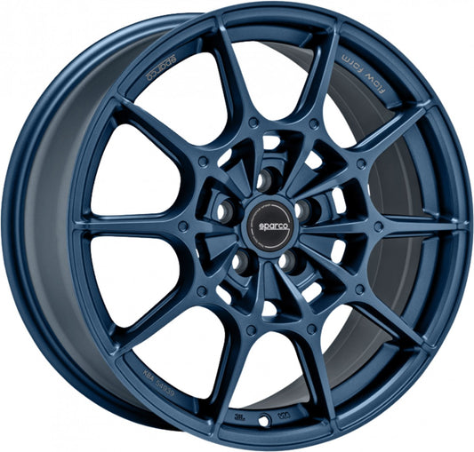 Sparco FF2 matt blue Alufelge 8x18 Zoll ET40 LK 5x114.3 ML73.1