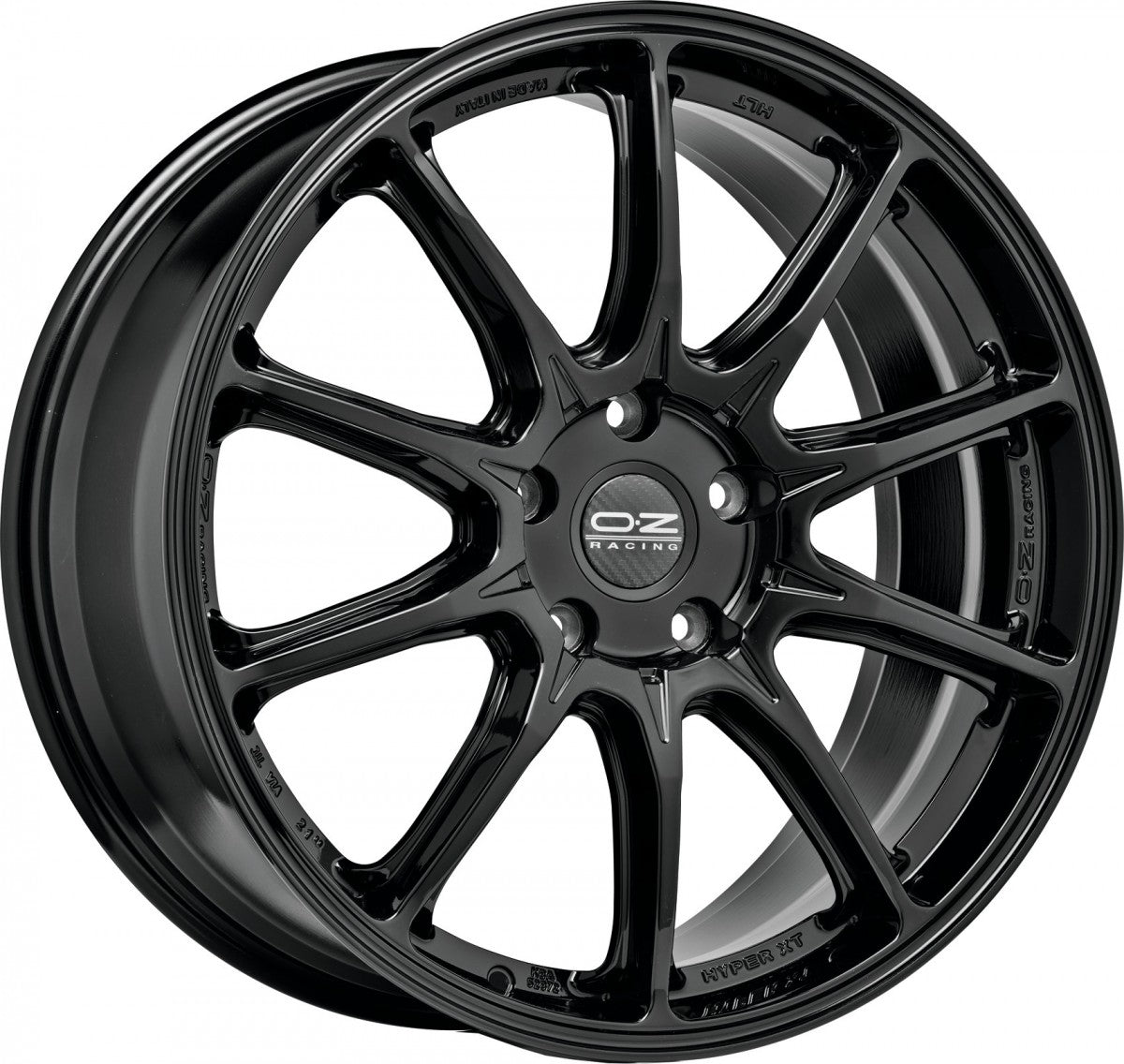 OZ Hyper XT HLT gloss black Alufelge 9.5x21 Zoll ET26 LK 5x120 ML66.56