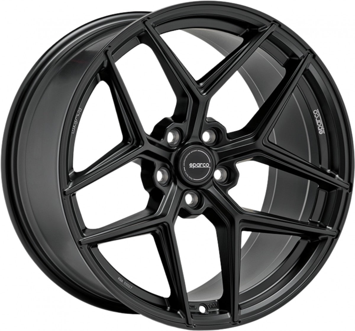 Sparco FF3 matt black Alufelge 8x18 Zoll ET45 LK 5x114.3 ML73.1