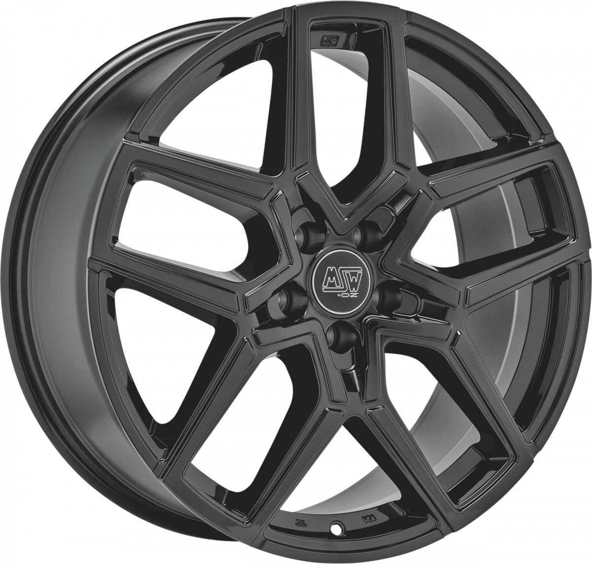 MSW 52 gloss black Alufelge 8.5x20 Zoll ET47 LK 5x120 ML72.56
