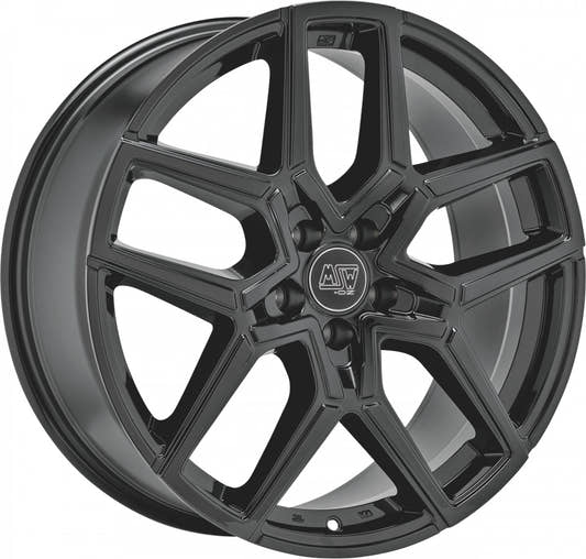 MSW 52 gloss black Alufelge 8.5x20 Zoll ET45 LK 5x112 ML73.1